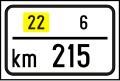 III-24 Marker of the section of the county road