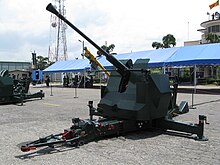 SLAF Anti Aircraft Gun.