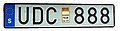 Licence plate from Sweden