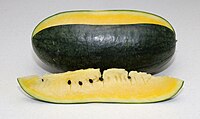 Watermelon with yellow flesh