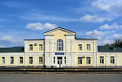 Serebryakovo railway station in Mikhaylovka