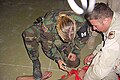 Image 20US Military Police officer restraining and sedating prisoner while a soldier holds him down (from Political corruption)