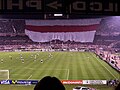 A tifo display at the Estadio Monumental before a Copa Libertadores match