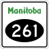 Provincial Road 261 marker