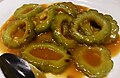 Bitter gourd dish with sauce