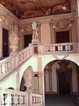 Staircase of the Clam-Gallas Palace in Prague by J. B. Fisher von Erlach, 1714-1718.