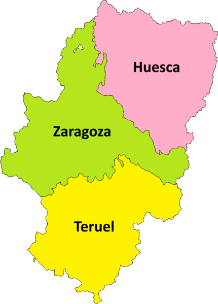 Archivo:Provinces of Aragon-es.png