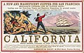 Image 25Advertisement for sailing to California, c. 1850. (from History of California)