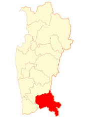 Map of the Salamanca commune in the Coquimbo Region