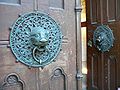 Image 14The lion head door handles of Hauptkirche St. Petri date to the late 1300s. (from History of Hamburg)