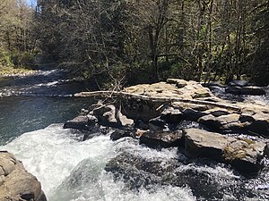 Above the falls