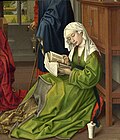 The Magdalen Reading, one of three surviving fragments from a lost alterpiece, c. 1435-38