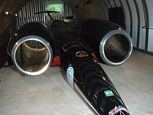 ThrustSSC on display in Coventry