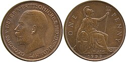 a 1933-dated penny, both sides shown