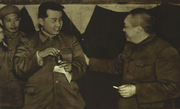 Kim with Chinese general Peng Dehuai in 1951