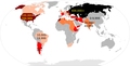 Cumulative aliyah numbers by country since 1948 or before 1948 if pre-1948 data is available.