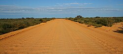 corrugated road at Kalbarri National Park, Western Australia