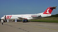 An OLT Fokker 100 (F100)