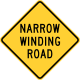 Narrow winding road, Forest Service USDA