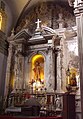 The unusual double High Altar.