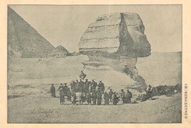 Members of the Second Japanese Embassy to Europe (1863) in front of the Sphinx, 1864