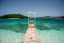 Crystal blue waters of Ksamil