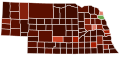 Image 9Map of counties in Nebraska by racial plurality, per the 2020 U.S. census Legend Non-Hispanic White   40–50%   50–60%   60–70%   70–80%   80–90%   90%+ Native American   60–70% (from Nebraska)