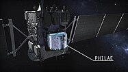 Artist's impression of Rosetta with Philae