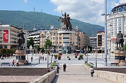 Macedonia Square from the Stone Bridge