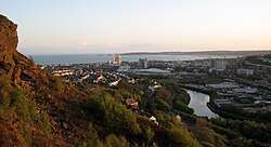 A view of Swansea from Kilvey Hill