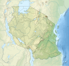 A map showing the location of Rumanyika-Karagwe National Park