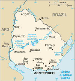 Location of Montevideo