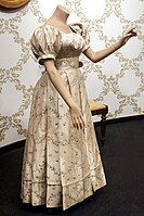 Dress made from silk.