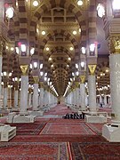 Inside the Prophet's Mosque, Medina, Hejaz, Saudi Arabia