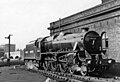 A resplendent Stanier Class 5 at Bank Hall Shed in 1948.