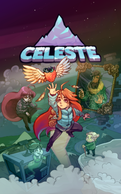 Cover art for the 2018 video game Celeste