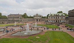 Zwinger, Dresden, Germany, by Matthäus Daniel Pöppelmann and Balthasar Permoser, 1710–1728