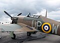 Hawker Hurricane with canopy slid to rear