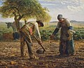 Ejemplo del trabajo de Jean-François Millet, La plantación de patatas, c. 1861