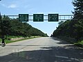 Direction sign on the Pyongyang-Kaesong motorway