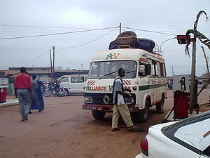 Petrol station near the gare routière in Bertoua