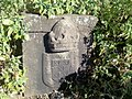 Portuguese post of arms engraved in rock on the Fort