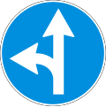 Г5 Turn left or go straight ahead