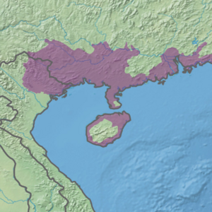 Ecoregion territory (in purple)