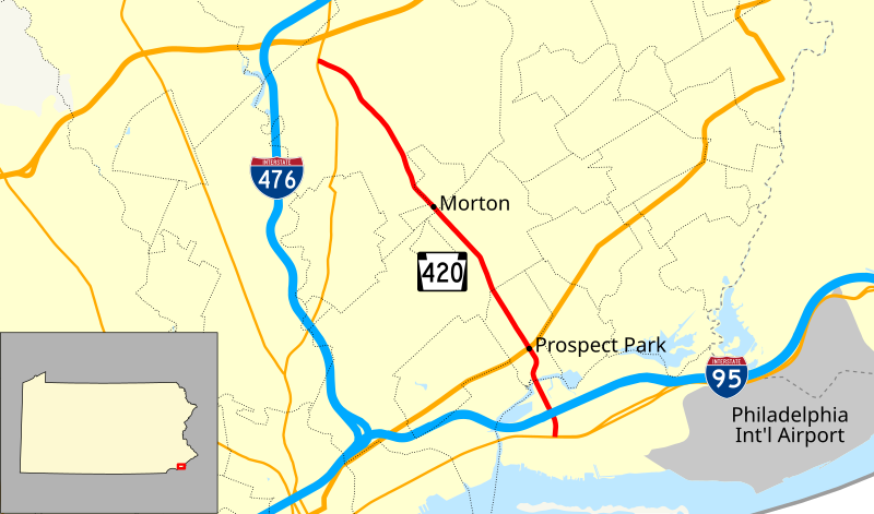 File:Pennsylvania Route 420 map.svg