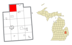 Location within Lapeer County