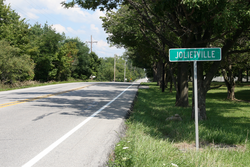 Looking east toward Jolietville along Indiana State Road 32