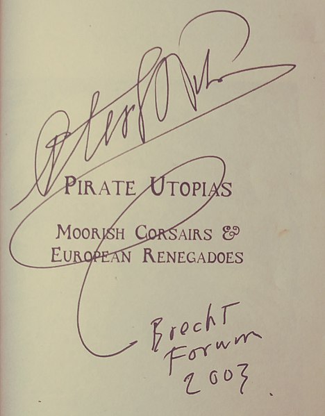 Archivo:Pirate Utopias, autographed.jpg