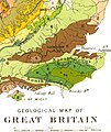 Image 25Geology of south-eastern England. The Ashdown Sands and Wadhurst Clay is in lime green (9a); the Low Weald, darker green (9). Chalk Downs, pale green (6) (from Geology of East Sussex)