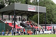 The newly branded Ground Up Solutions Stadium Main Stand ahead of season 2024/25